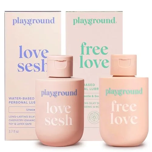 Playground Free Love & Love Sesh Lube Bundle, 3.7 oz each