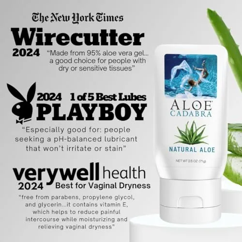 Aloe Cadabra Unscented Aloe Lube, 5-pack view 3