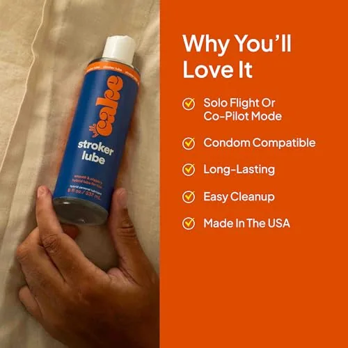 Hello Cake Stroker Lube Hybrid, 8 oz view 4