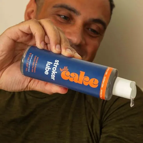 Hello Cake Stroker Lube Hybrid, 8 oz view 6