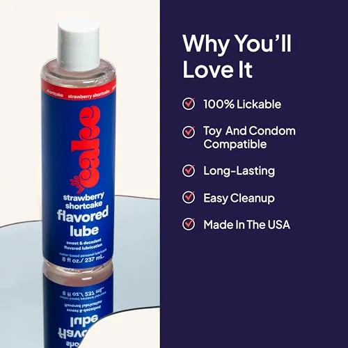 Hello Cake Strawberry Shortcake Flavored Lube, 8 oz view 4