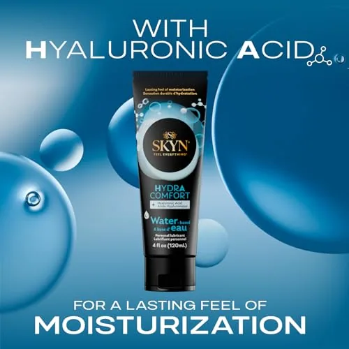 SKYN HydrAcomfort Hyaluronic Water-Based Lube, 4 oz view 3
