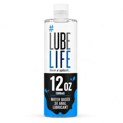LubeLife 3X Water Based Anal Lube, 12 fl oz