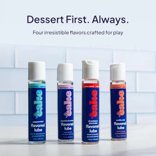 Hello Cake Flavored Lube Sample Pack, 4 x 1 oz view 3