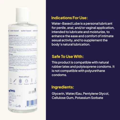 Hello Cake Water-Based Lube, 12 oz view 2